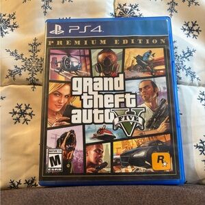 Grand Theft Auto V Premium Edition for PS4 - Blue Case
